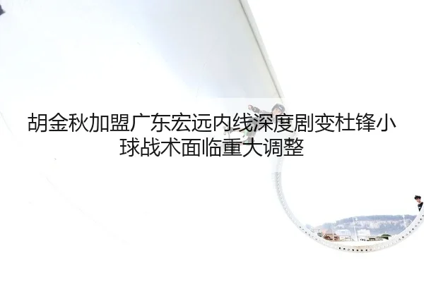 胡金秋加盟广东宏远内线深度剧变杜锋小球战术面临重大调整
